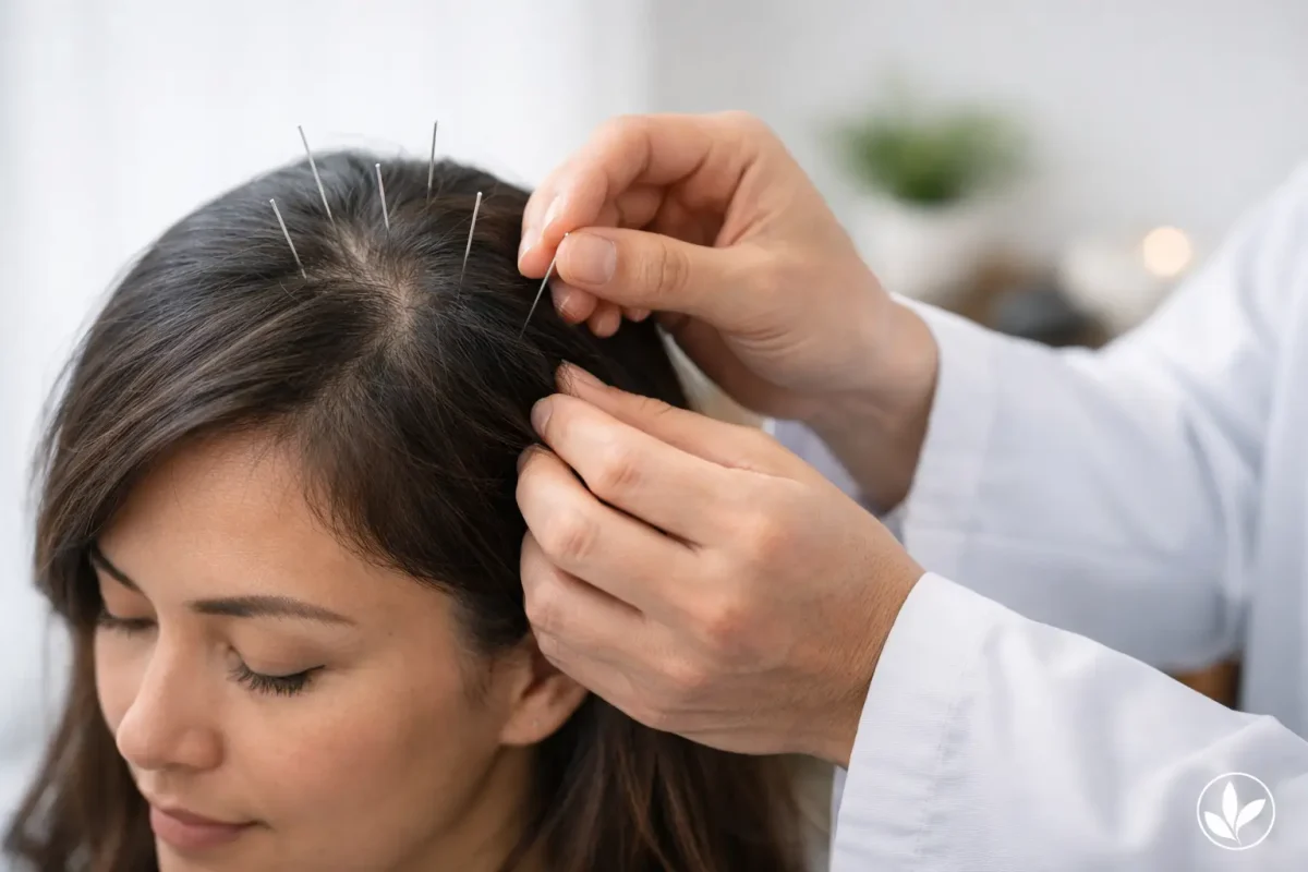 Acupuntura para caída de cabello: qué esperar