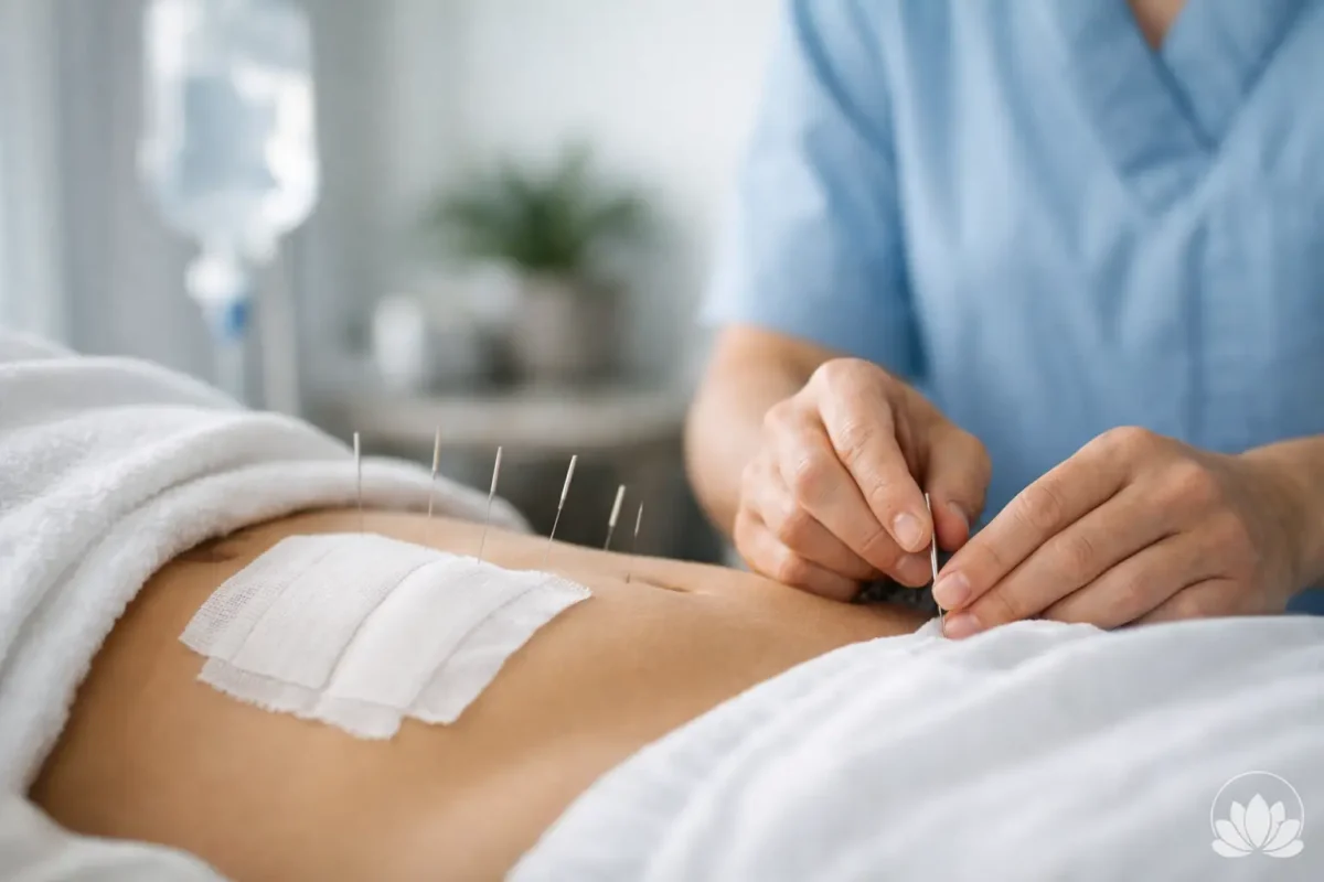 Guía de acupuntura postoperatoria segura